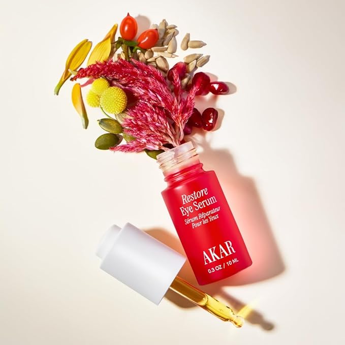 AKAR Restore Eye Serum – Brightening & Firming Under Eye Treatment, Plant Based Skincare (0.5oz)