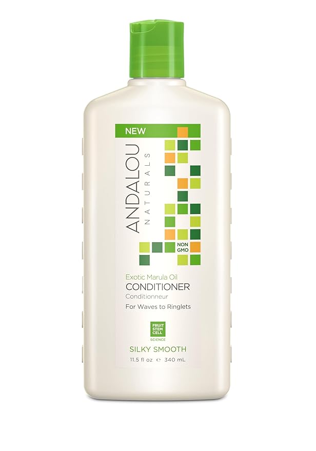 Andalou Naturals Exotic Marula Oil Silky Smooth Conditioner, 11.5 Ounce, (Package May Vary)