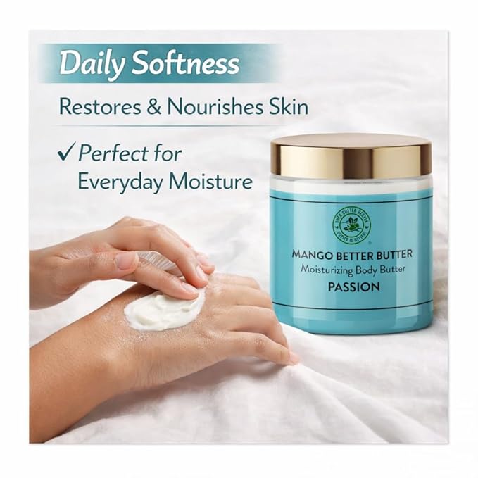 Passion Mango Better Butter – Handmade Whipped Body Butter for Deep Moisture & Soft Skin 7 oz