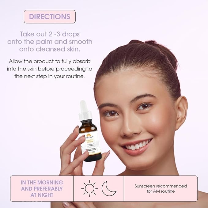 Skin Deva Vitamin C and Hyaluronic Acid Serum for Face Matrixyl 3000 Anti Aging Serum, Anti Wrinkle Facial Serums - Improve Appearance of Dark Spots, Tone, Fine Lines, Glowing -(PACK OF 2)
