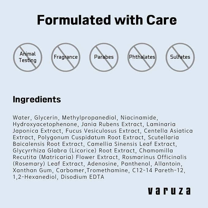 varuza] Real Natural Sheet Mask – EWG VERIFIED, Vegan Face Mask for Hydration, Non-GMO, No Artificial Fragrance, Made in Korea (10 PACK, BLUE AMPOULE)