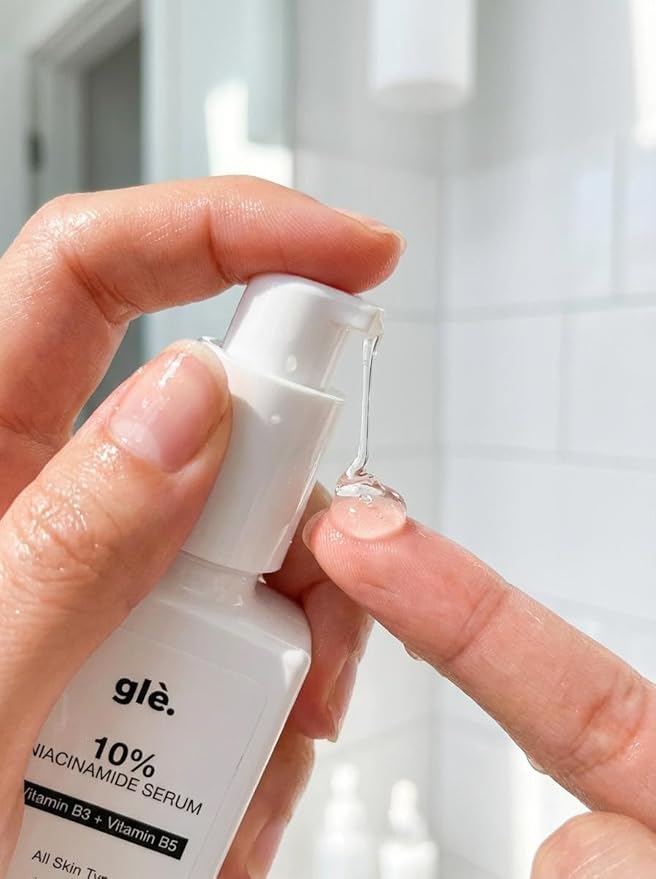 Gle Skin 10% Niacinamide Facial Serum with Vitamin B5 – Advanced Pore Minimizer & Skin Texture Refiner – Brightening Face Serum for Uneven Tone, Oil Control & Hydrating Barrier Support – 1 fl oz