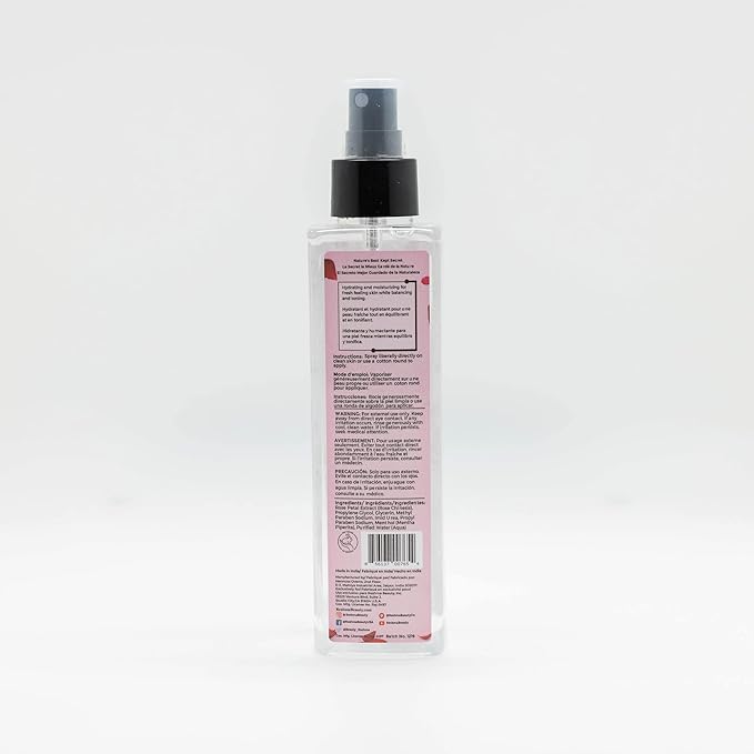 Reshma Beauty Rose Water Toner | Hydrating Mist for All Skin Types and Hair Types| Plant-Based Facial Toner |No Dye and Alcohol Free| for Daily Use and Cruelty Free, 6.76 fl oz (Pack of 1)