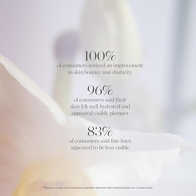 KORA Organics Milky Mushroom Ultra-Hydrating Mask, Overnight Face Mask with Hyaluronic Acid, Aloe & Coconut Milk, Certified Organic, Vegan Skincare, 1.01 fl oz