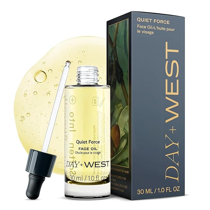 Day+West Hydrating Face Oil for Women – Rosehip & Squalane Oil for Sensitive Skin, Gentle Moisturizing Vitamin C, Natural & Essential Oils for Gua Sha Use, Healthy Glowing Skin Care -30ml