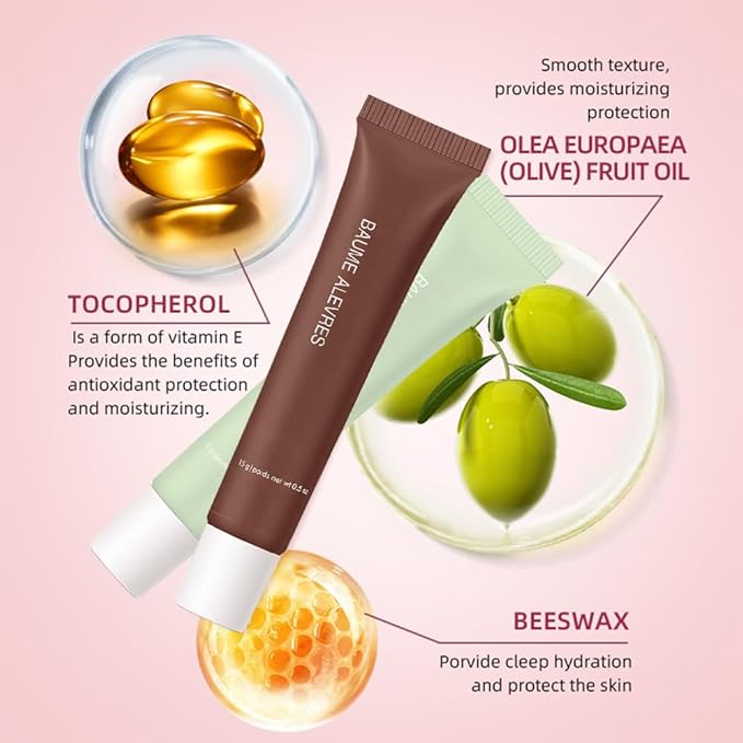 Butter Lip Balm – Ultra-Hydrating Lip Care with Shea Butter & Olive Oil, Soothes Dry Lips with Natural Tint & Gloss Effect, Lip Plumper Moisture & Light Lip Stain Finish #8 ICed Coffee