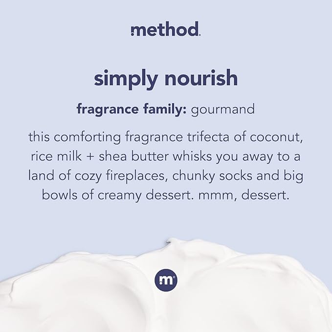 Method Daily Lotion, Simply Nourish, Moisturizer for 24 Hours of Hydration, 13.5 fl oz (Pack of 1)