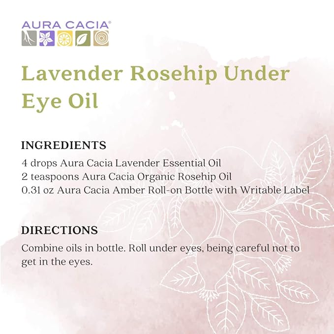 Aura Cacia Organic Rosehip Skin Care Oil | GC/MS Tested for Purity | 30ml (1 fl. oz.) in Box