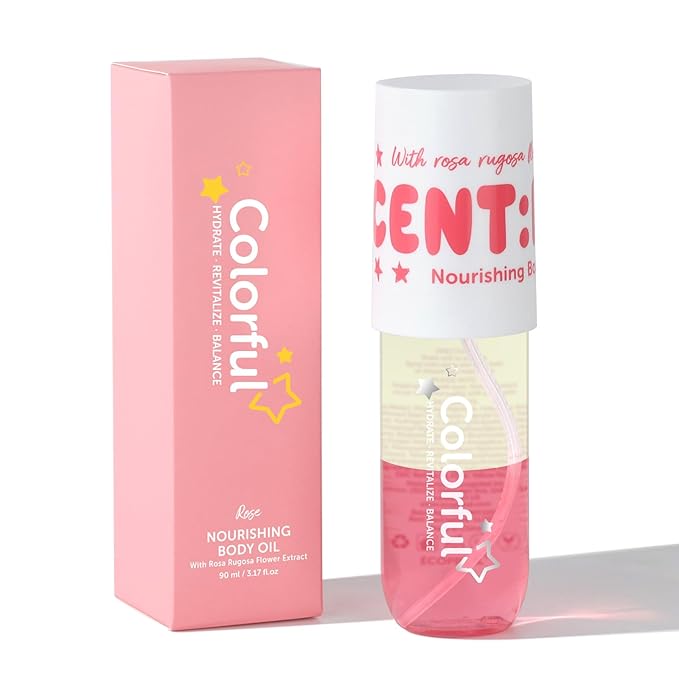 Nourishing Skin Essence Oil, Half Botanical Extracts, Locks Moisture, Smooths Dryness, Half Plant Essence Water, Deep Hydration, Firms Skin. Classic Rose Scent.