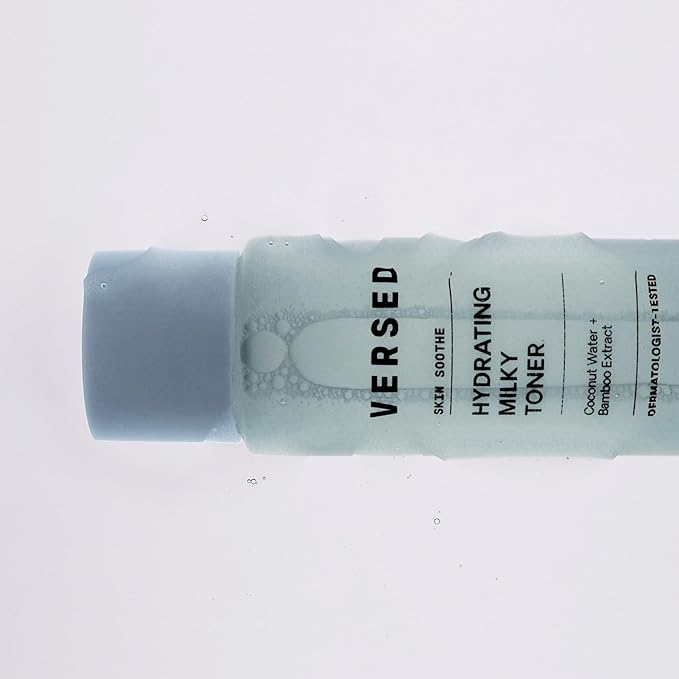 Versed Skin Soothe Hydrating Milky Toner for Face - Nourishing Coconut Water with Algae & Bamboo Extracts - Helps Restore Skin’s Natural pH Balance (Skin Soothe - 4 Fl Oz (Pack of 1))