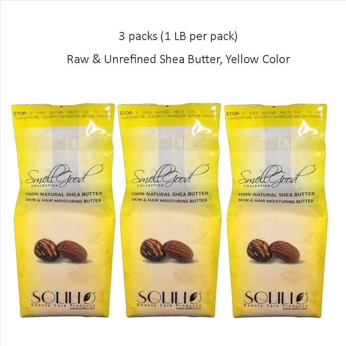 Unrefined Raw Shea Butter A Quality From Ghana (3 LB)