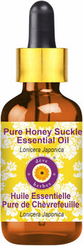 Deve Herbes Pure Honey Suckle Essential Oil (Lonicera Japonica) with Glass Dropper Steam Distilled 100ml(3.38oz)