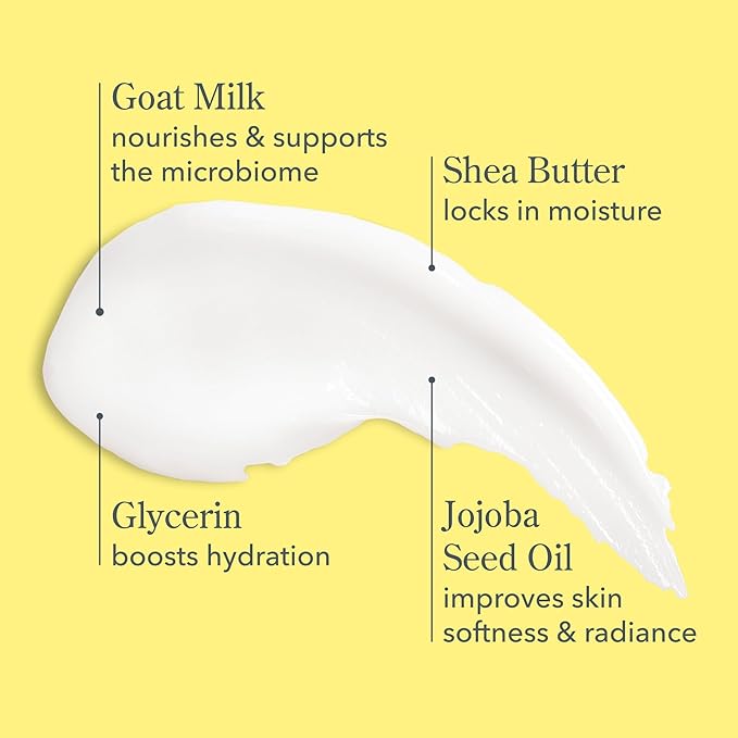 Beekman 1802 Goat Milk Lotion – Body Lotion & Hand Lotion for Dry Skin, Lightweight Non-Greasy Formula with Shea Butter & Jojoba Oil, Cruelty Free, Lotion Pump – Fragrance Free