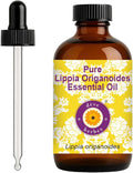 dève herbes Lippia Origanoides Essential Oil (Lippia origanoides) with Glass Dropper | Pure | Non-Sticky | Non-Greasy | Lightweight | Men & Women | All Skin Types | Steam Distilled 120ml (4 oz)