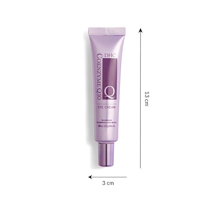 DHC CoQ10 Eye Cream, Antioxidant Treatment for Fine Line and Crow's Feet, Skin-Brightening Vitamin C, Fragrance and Colorant Free, 0.88 oz. Net wt.