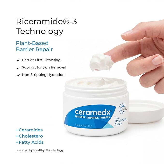 Ceramedx - Ultra Moisturizing Natural Ceramide Cream Unscented for Dry, Sensitive Skin (6 oz.)