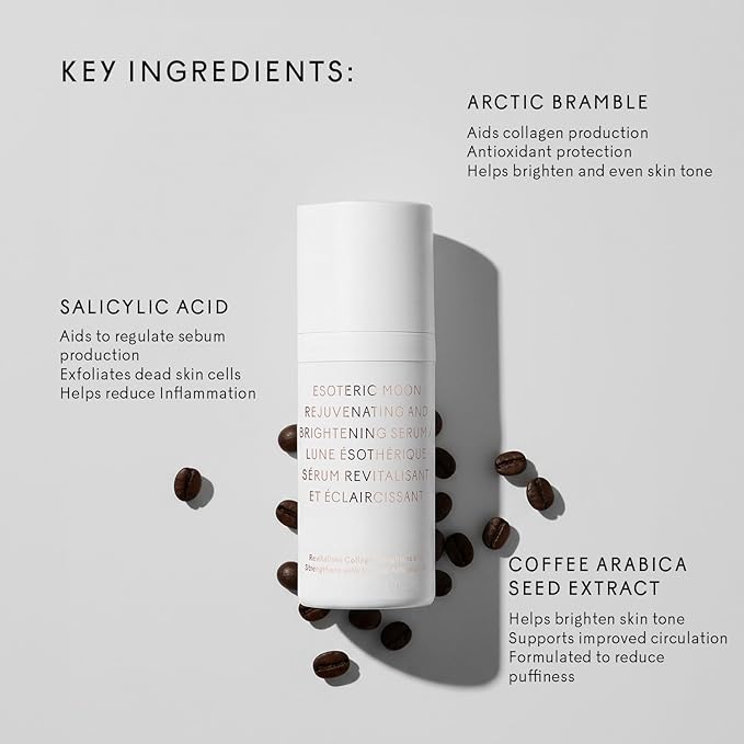 The Untamed Esoteric Moon Rejuvenating & Brightening Serum – Supports Even Skin Tone, Radiance & Youthful Texture – Hydrating Face Serum with Niacinamide & Arctic Bramble – 1 fl oz
