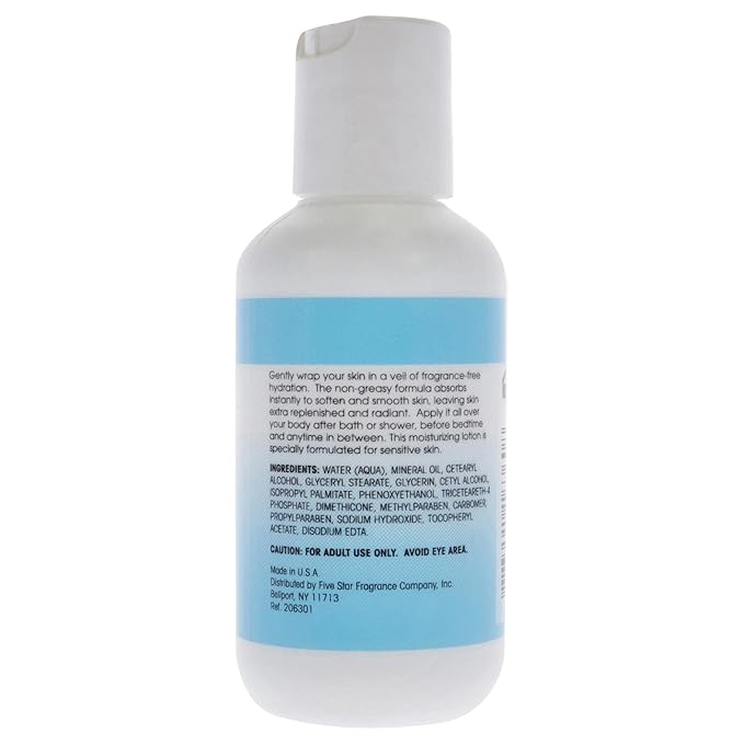 Spa Lotion Fragance Free Body Lotion Unisex 2 oz