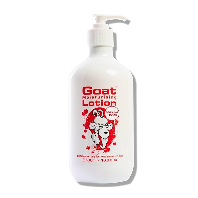 Goat Milk Lotion - Moisturizing - Non Greasy - 17 oz Enriched Milk, Suitable for Dry, Itchy or Sensitive Skin - Made in Australia - Manuka Honey