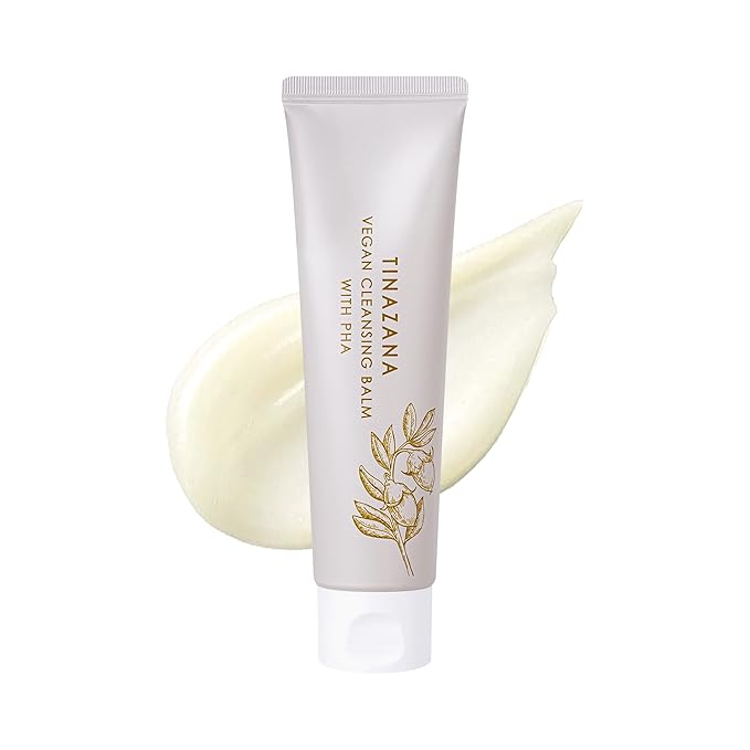 Vegan Cleansing Balm with PHA, Hypoallergenic Makeup Remover Balm, Gentle Exfoliation, Plant-Derived Ingredients, 3.53oz