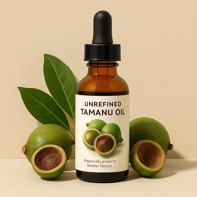 Best Nature's Cosmetics Tamanu Oil – 100% Pure & Unrefined Cold Pressed from India - Soothes Irritated Skin & Reduces Blemishes - Promotes Even Tone & Natural Glow - 2 fl oz / 60 ml