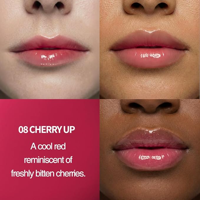 VIDIVICI Peptide Butter Tint Balm | 10 Color Variants, Moisturizing Lip Tint with Melting Peptide Complex™ & Sheer Tinted Glow - 08 CHEERY UP (12g, 0.42Oz)