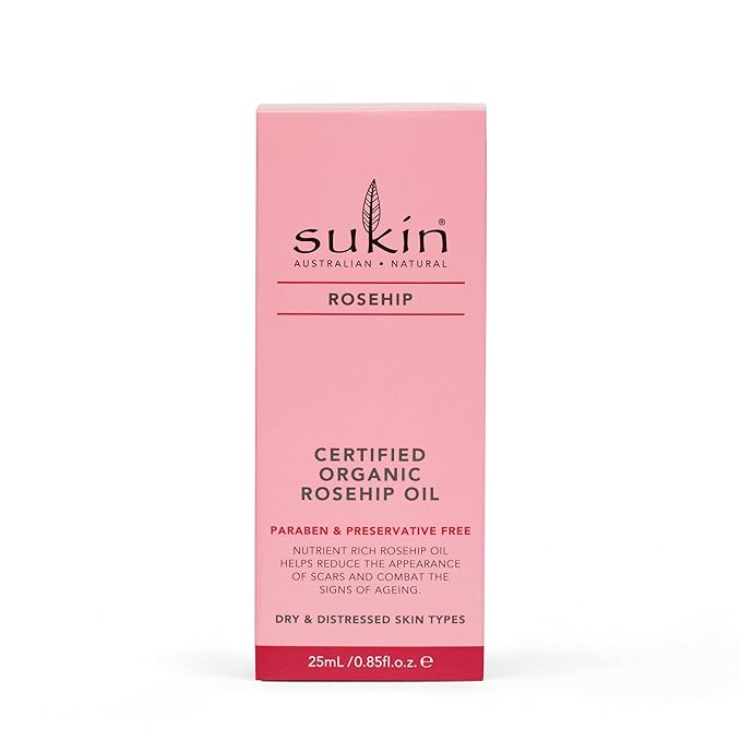 Sukin Certified Organic Rosehip Oil, 0.85 fl oz