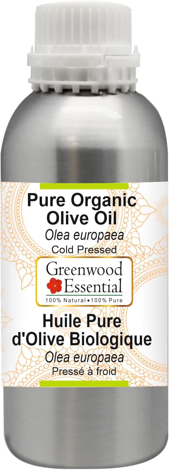 Greenwood Essential Pure Olive Oil (Olea europaea) Cold Pressed 1250ml (42 oz)