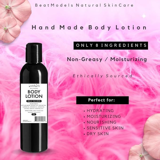 All-Natural Handmade Body Lotion | Pure Moisturizing Lotion for Dry Skin | Non-Toxic, Vegan, and Cruelty-Free | Nourishing Herbal Formula for Sensitive Skin (Original)