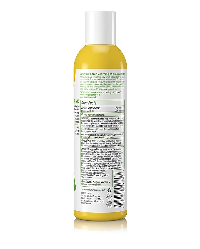 Alba Botanica Acnedote Maximum Strength Deep Pore Wash (Packaging May Vary), 6 Oz (Pack of 2)