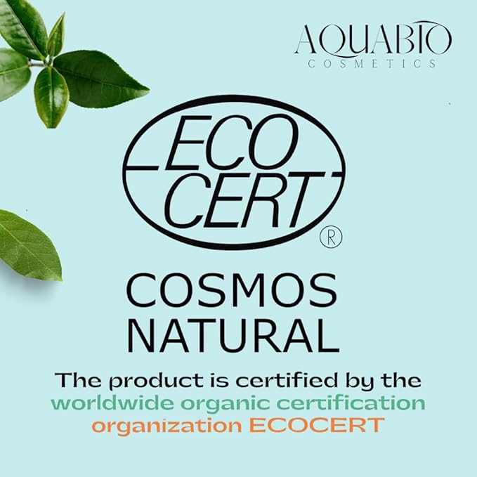 AquaBio Face Cleansing Foam Wash Natural, Clean & Gentle Hydrating Detox for All Skin Types, Vegan & Cruelty-Free with Fruit & Botanical Extracts, Peptide Enriched, Non-Toxic, Paraben-Free, Unisex