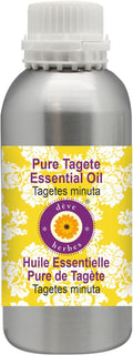 Deve Herbes Pure Tagete Essential Oil (Tagetes minuta) Steam Distilled 300ml (10 oz)
