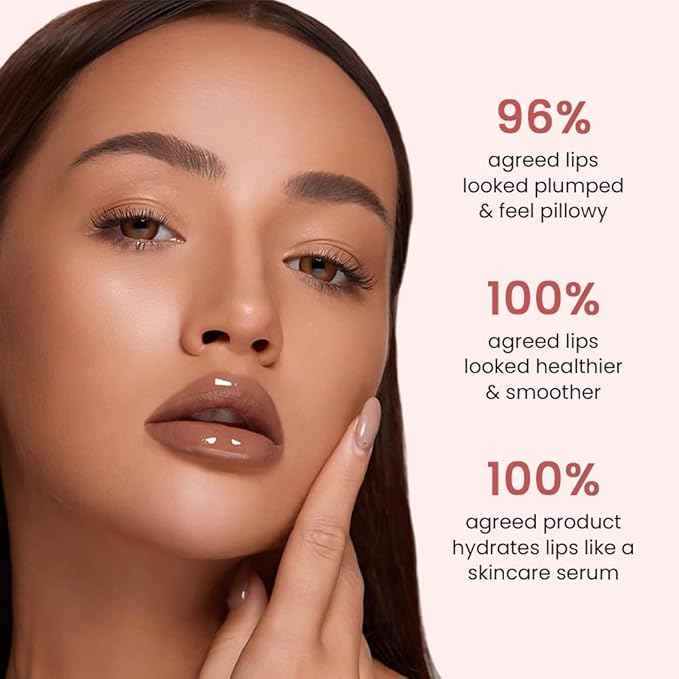 FeiCuiYun Lip Tinted Glowy Balm Hydrating Tinted Lip Serum Lip Gloss, Ultra-Hydrating Natural Vegan Lip Balm, Sheer-Tinted Shine & Hydration, Soothes & Softens Dry Lips Skincare (Light Brown)