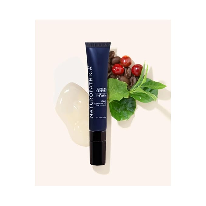Naturopathica Caffeine Eye Serum with Peptides – Puffiness & Fine Lines – 0.5 oz