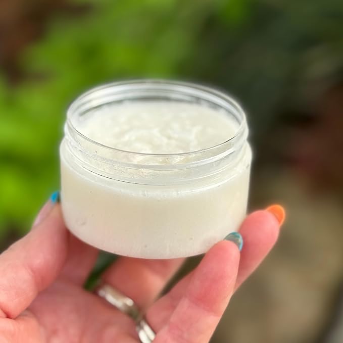 PJ’s Coconut & Almond Bliss Sugar Scrub – Bare Bliss Fragrance-Free Gentle Exfoliating & Nourishing Body Polish, Cruelty-Free, Small Batch, 3.75 oz