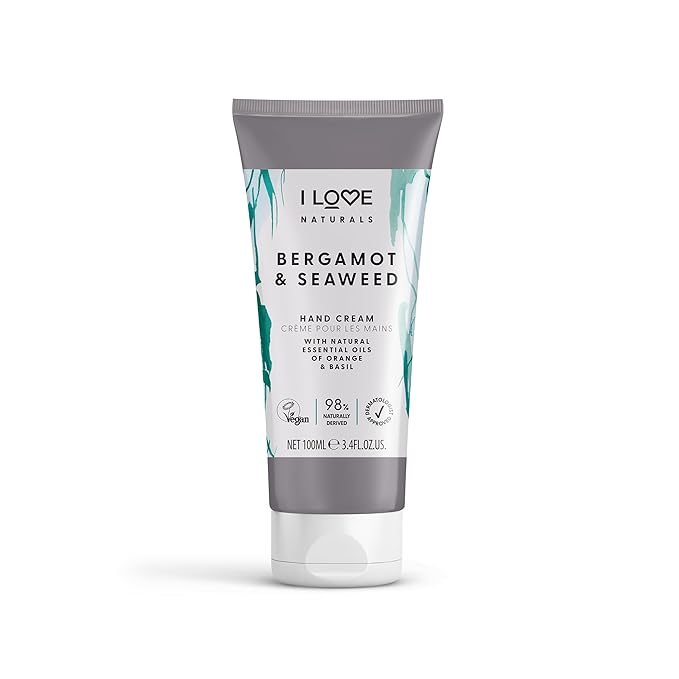 I Love Naturals Bergamot & Seaweed Hand & Body Lotion, Essential Oils Of Orange & Basil, Crafted With Ingredients Such as Shea Butter, 100% Recycled Bottle & Vegan-Friendly - 500ml