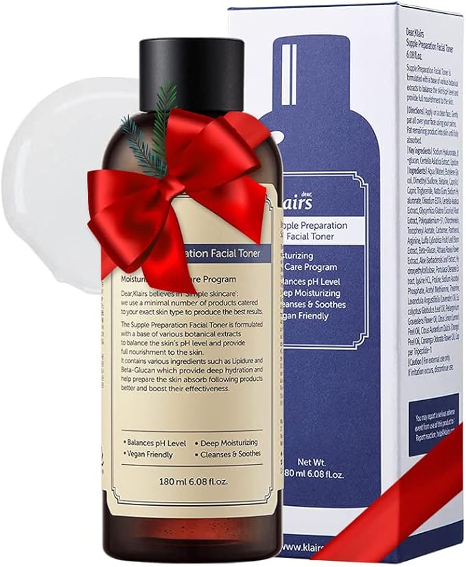 DearKlairs Supple Preparation Facial Toner- Balace pH Level, Deep Moisturizer, Korean Skin Care, Hydrating, Vegan Friendly 6.08 Fl Oz