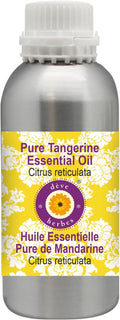 Deve Herbes Pure Tangerine Essential Oil (Citrus reticulata) Steam Distilled 300ml (10 oz)