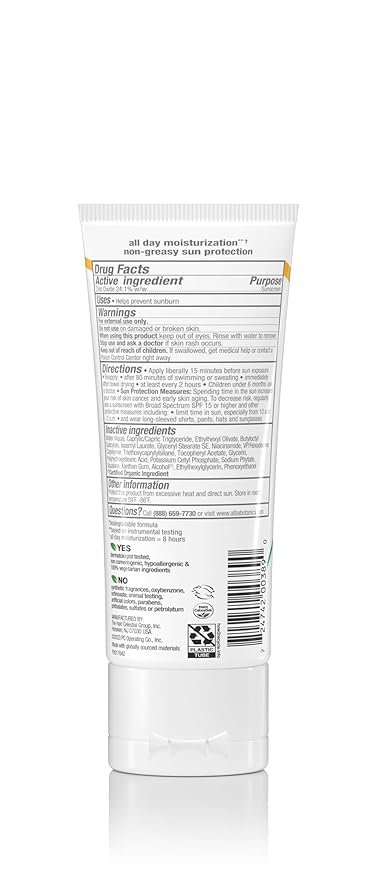 Alba Botanica Sunscreen Lotion, Sensitive Mineral, SPF 30, Fragrance Free, 3 oz