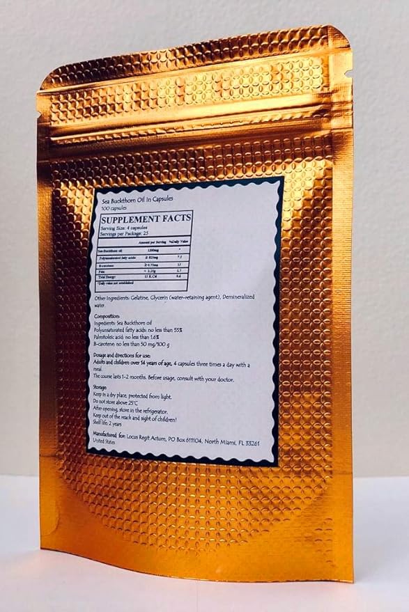 Sea-Buckthorn Oil in Capsules 100 Pcs
