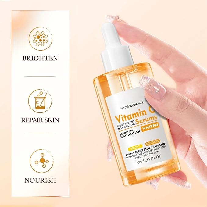 Nourishing Face Essence 100ML for Women and Girls Intensive Liquid Hydration to Revitalize Dry Skin for a Smooth and Supple Complexion Vitamin C Essence One Size