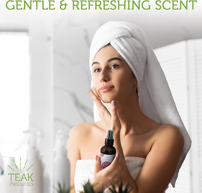 Rose Water Toner, 100% Organic Natural Moroccan Rosewater, Chemical Free, 4 oz