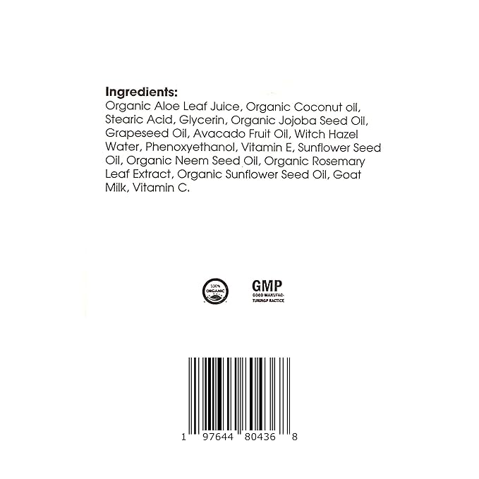 ZOE Goat Milk Moisturizer for Sensitive Skin – Hydrating, Soothing Face Cream with Aloe, Jojoba & Vitamins – Organic, All Natural & Cruelty-Free, Fragrance Free