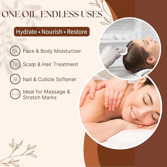 ISLA & FONTANE Jojoba Oil Set – 64 Fl Oz (1.9L) | 100% Pure & Natural | Golden, Unrefined, Cold Pressed | Hexane-Free Carrier Oil for Skin, Hair, Face, Nails & Body