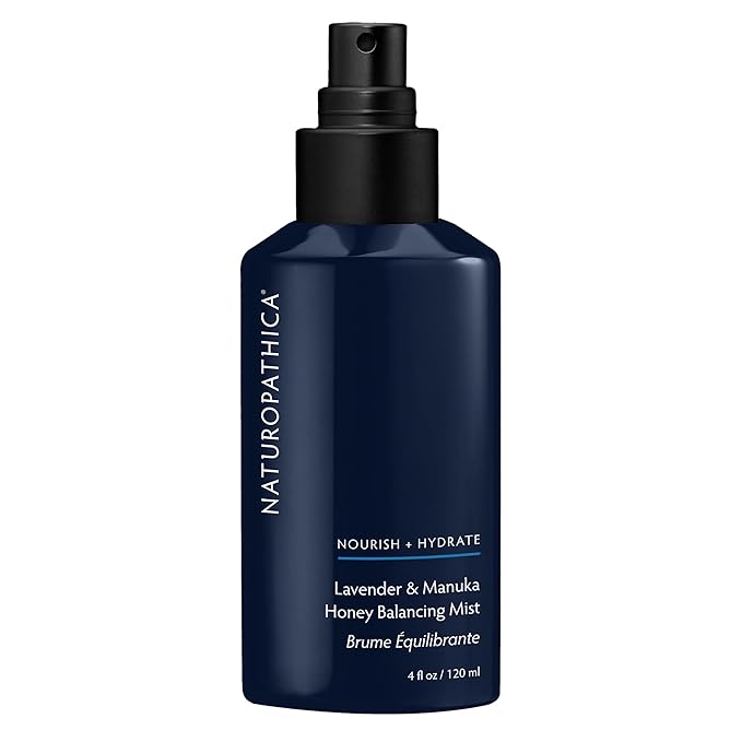 Naturopathica Lavender & Honey Balancing Mist - Facial Toner Balancer - Moisturizes, Calms and Refreshes Skin - Vegan, Made in USA, 4.0 oz. (120 ml)