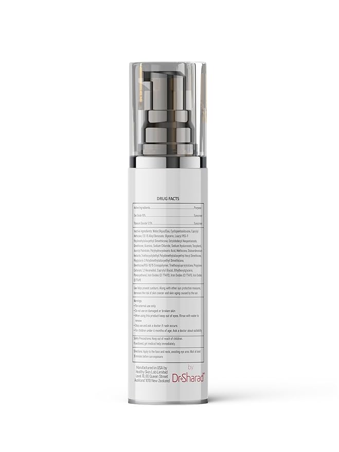 Healthy Skin Lab Protect Tinted Moisturizer SPF 50, Sheer Universal Tint, Lightweight Hydrating Mineral Sunscreen for Face, Hyaluronic Acid, Broad Spectrum Daily SPF, Dermatologist Tested, 1.8 oz