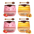 4 PCS Honey Lip Mask, Strawberry & Watermelon & Apple Lime Lip Sleeping Mask Propolis Moisturizing Lip Balm with Stick, Vitamin E Lip Masks, Repairs And Prevents Chapped Lips (Honey & Strawberry)
