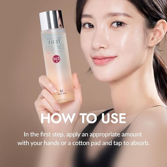 MIZON Skin Power Original First Essence 94.5% Galactomyces Ferment Beans Filtrate Booster Korean Skin Moisturizing Exfoliating Youth Recovery (210ml 7.10 Fl Oz)