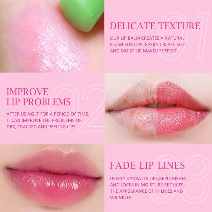 BINGBRUSH 2 Pcs Aloe Color Changing Lipstick Queen,PH Mood Long Lasting Labiales Lip Gloss Lip Balm Tinted Magic Lip Stain Makeup Lipstick Set for Women