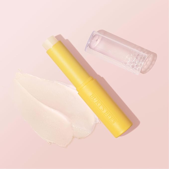 Burt's Bees Boosted Lip Balm Sheer Plus; Vitamin Lip Balm, Nourishing Vitamin C, E, and F Core; 24 Hour Moisture; Tint Free, Semi Glossy Finish; 100% Natural Origin; 1 Tube; 0.16 Oz.